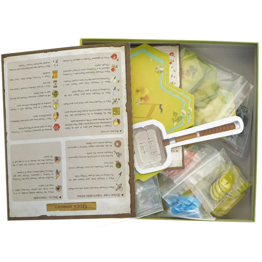 Meeple War brætspil fra Blue Cocker (str. 25x25 cm)