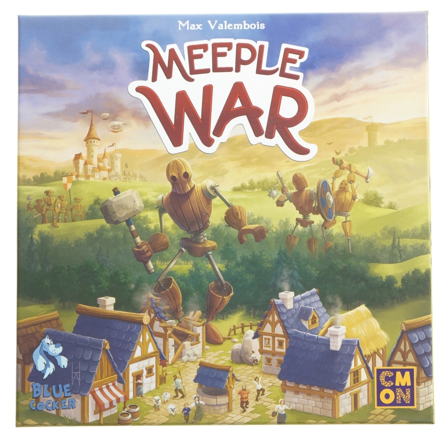 Meeple War brætspil fra Blue Cocker (str. 25x25 cm)
