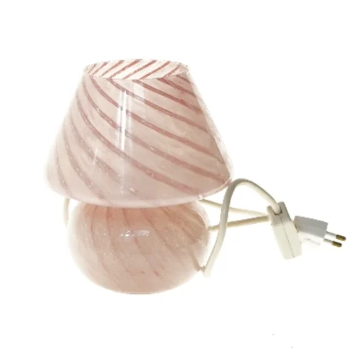 Murano glasbordlampe, lyserød (str. 19 cm)