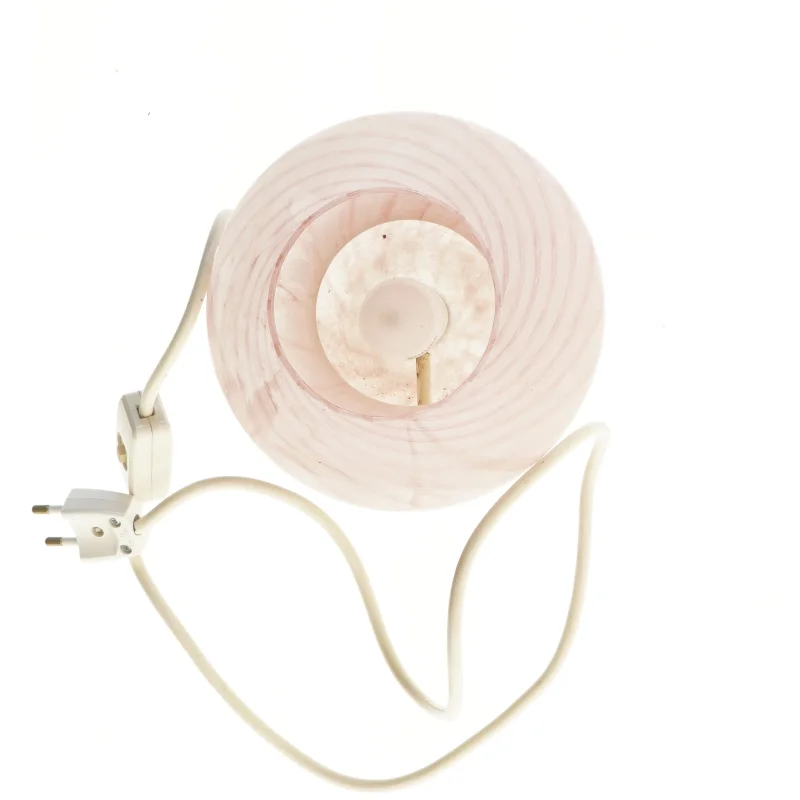 Murano glasbordlampe, lyserød (str. 19 cm)