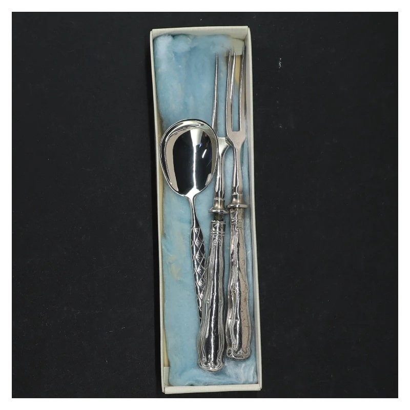 Sølvbestikssæt  (str. 17 cm. og 13 cm)