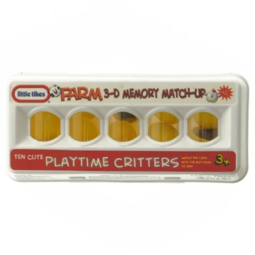 Legetøjsæggebakke med plastikkyllinger