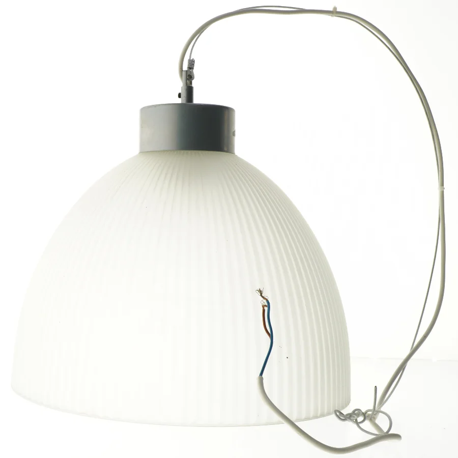 Hvid pendellampe (str. 34 cm)