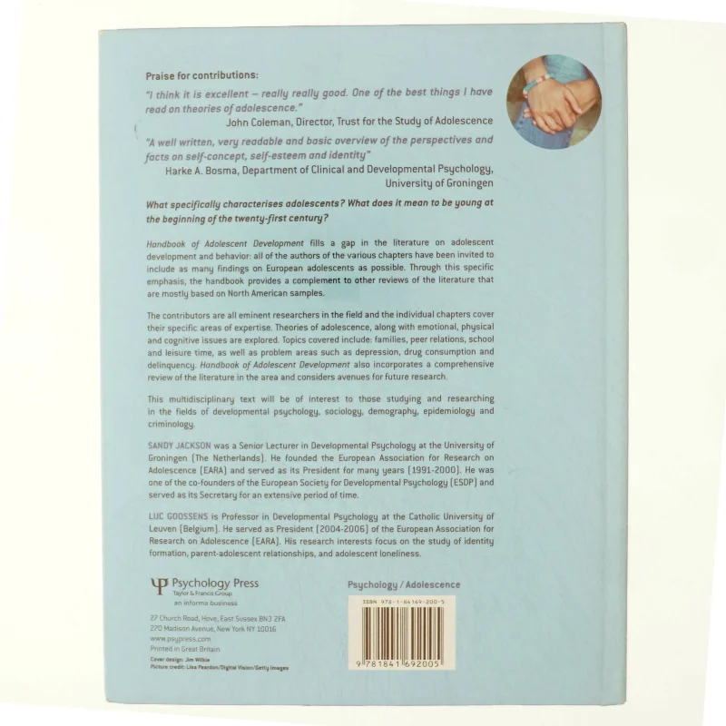 Handbook of adolescent development (Bog)