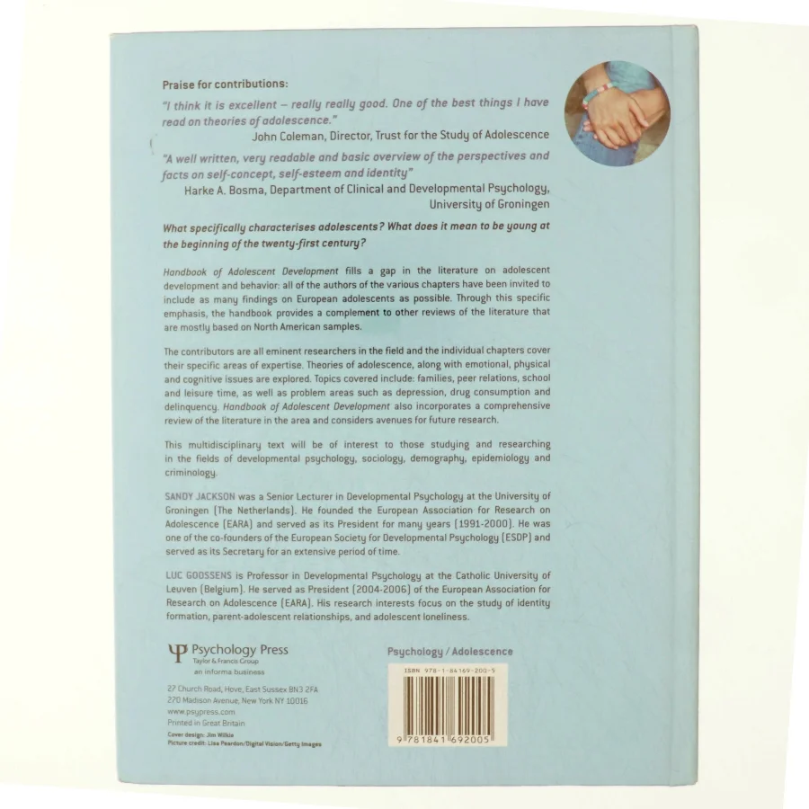 Handbook of adolescent development (Bog)