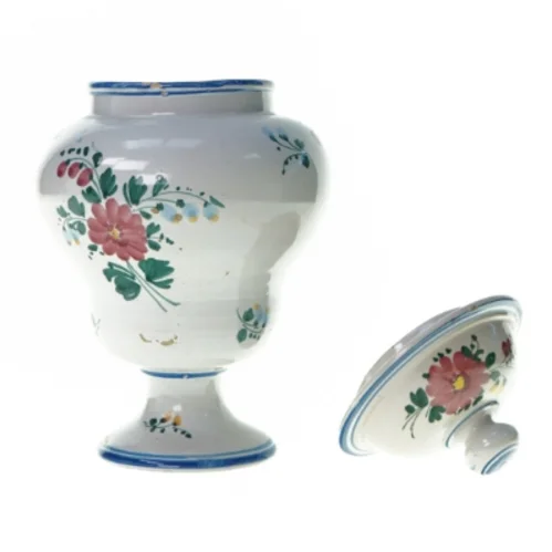 Vase med låg (str. 23 x 18 cm)