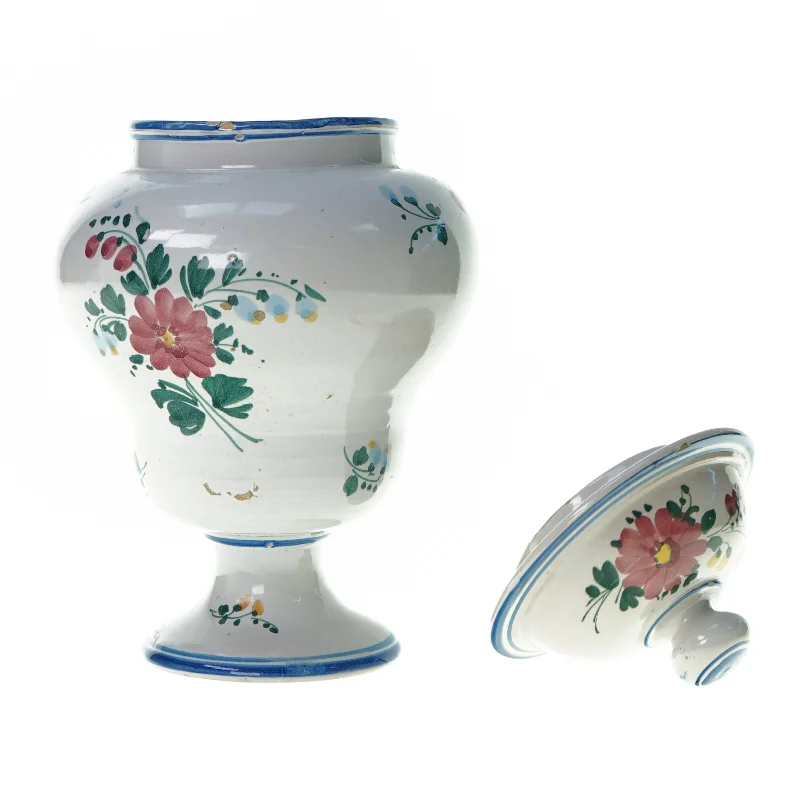 Vase med låg (str. 23 x 18 cm)