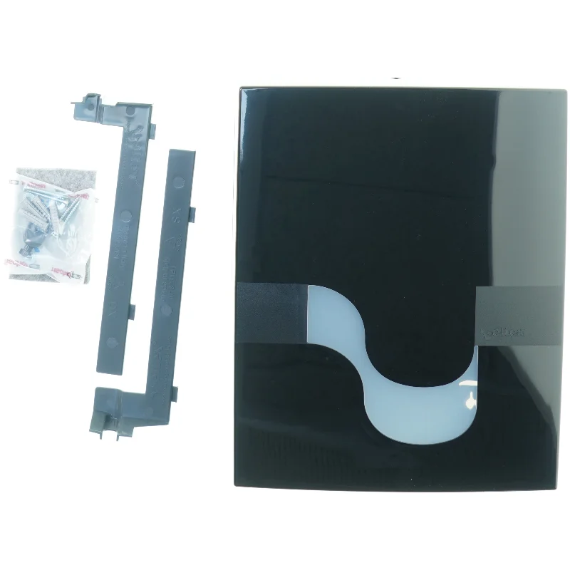 Dispenser folded hand towel mega mini 9 2 1 0 0 black fra Celtex (str. 36 x 28 x 12 cm)