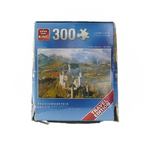 300-brikkers puslespil med Neuschwanstein Slot fra King (str. 17,5x15x3 cm)