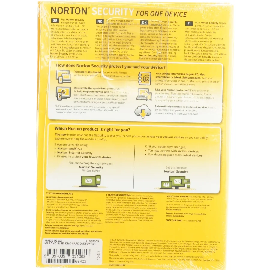 Norten Security 6 stk. (str. 20 x 15cm)