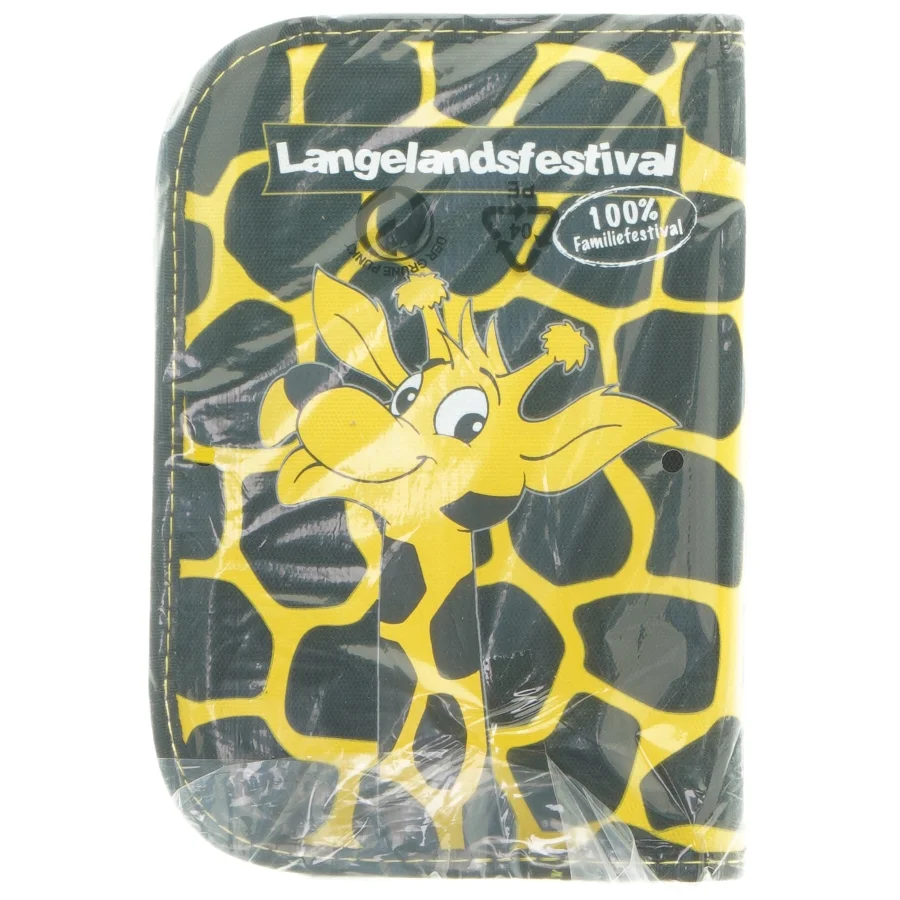 Opbevaringsmappe med girafmotiv fra Langelandsfestival (str. 19,5x13 cm)