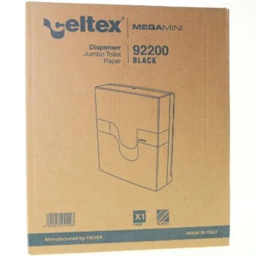Dispense jumbo toilet paper mega mini 9 2 2 0 0 black fra Celtex (str. 39 x 33 x 13)