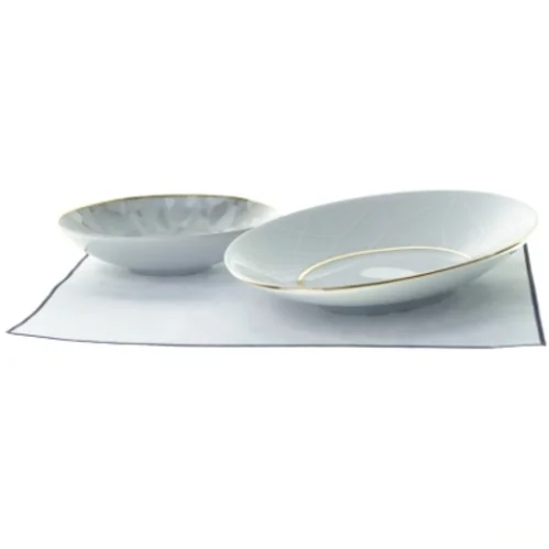 Dyrberg Kern Firkløveren fad og tallerken (str. 20 x 12 cm 11 cm)