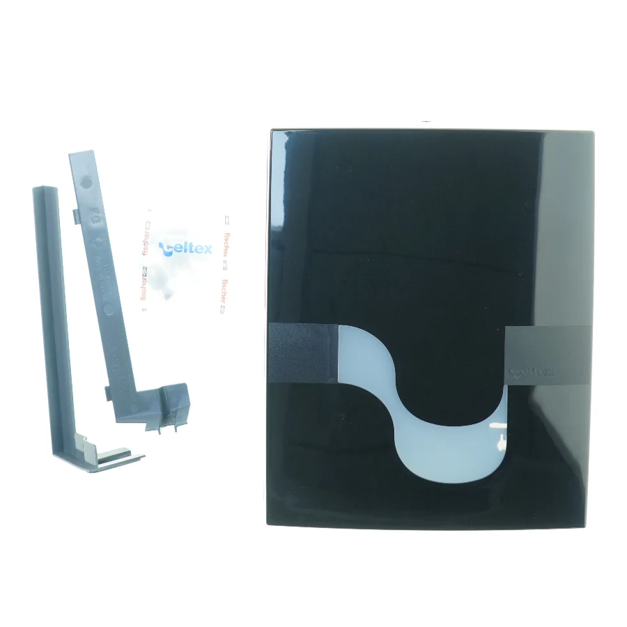 Dispenser folded hand towel mega mini 9 2 1 0 0 black fra Celtex (str. 36 x 28 x 12 cm)