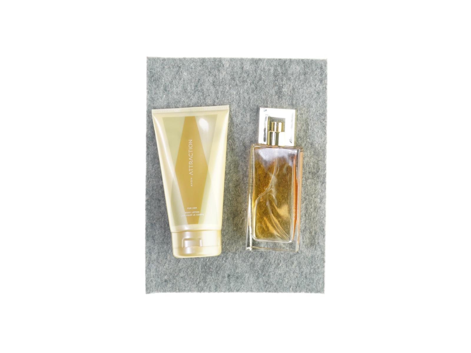 Avon Attraction bodylotion og parfume