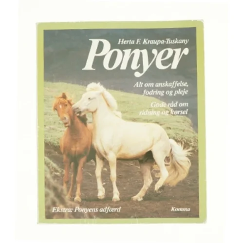 Ponyer af Herta F. Kraupa-Tuskany fra Bog