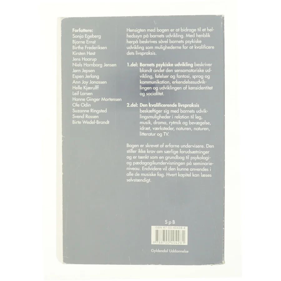Barnets udvikling - en helhed af Espen Jerlang (Bog)