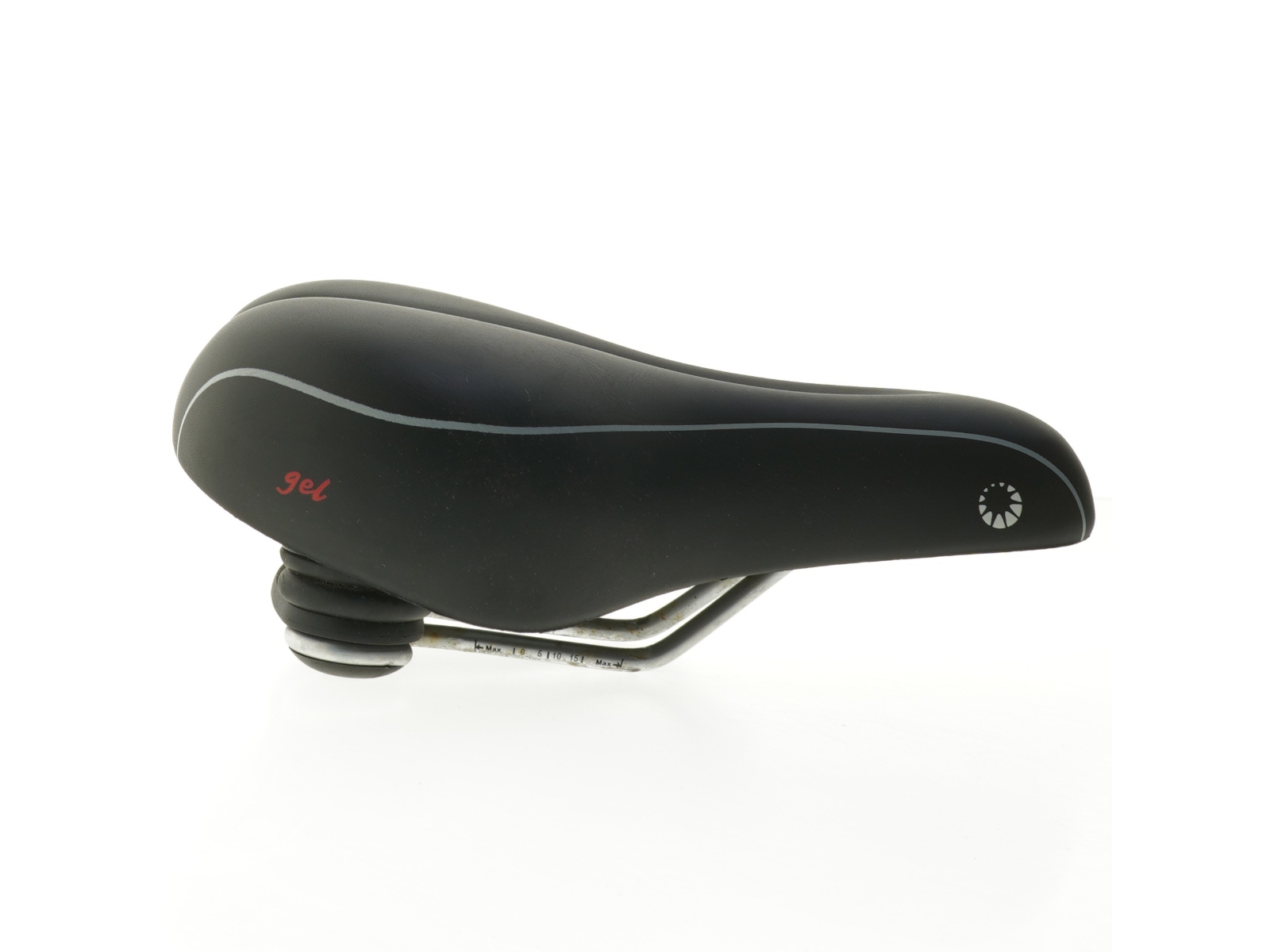 Cykelsadel med gelpolstring (str. 28 cm)