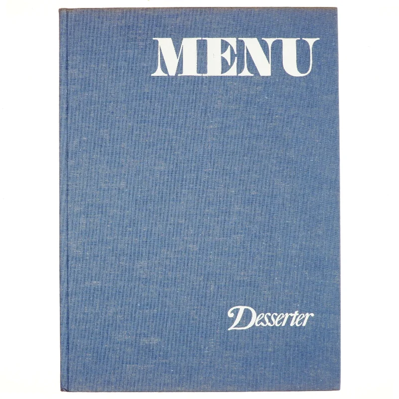 Menu, Desserter