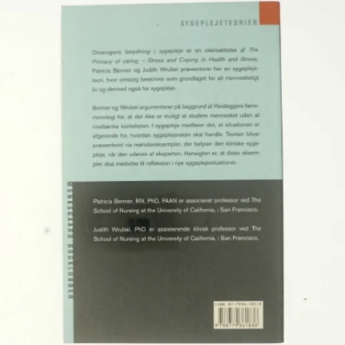 Omsorgens betydning i sygepleje : stress og mestring ved sundhed og sygdom (Bog)