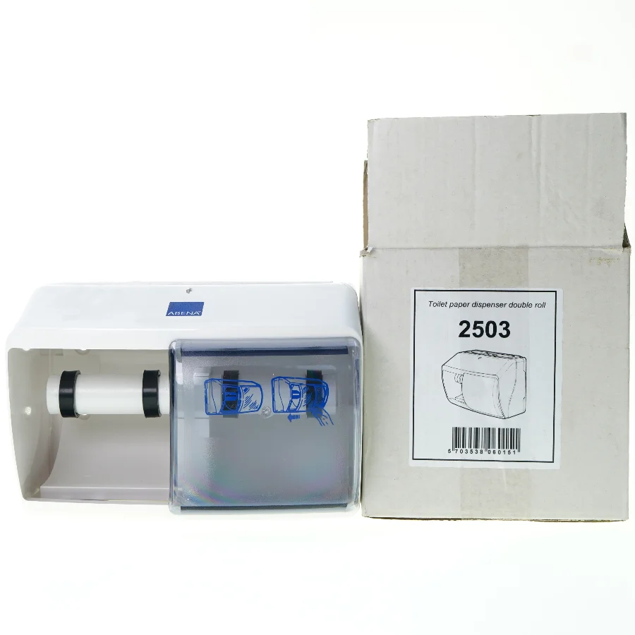 Toilet paper dispense double roll de 25 0 3 fra Abena (str. 25 x 15)