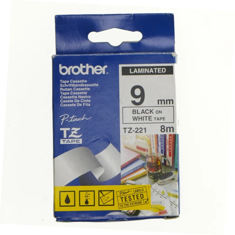 Dymo label Laminated fra Brother (str. 12 x 7 cm)