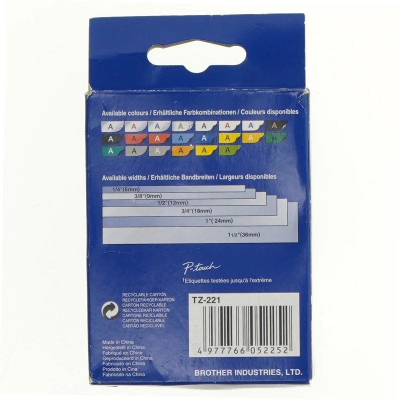 Dymo label Laminated fra Brother (str. 12 x 7 cm)