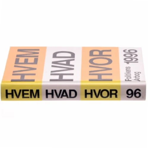 Hvem hvad hvor '96 : Politikens årbog af Hjalmar Petersen, Else Persson, Vibeke Hedemann (Bog)