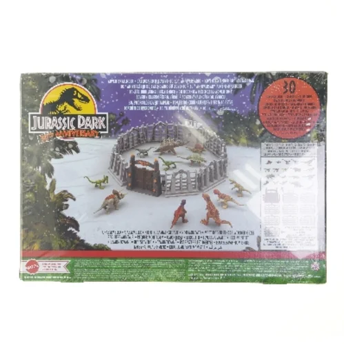 Jurassic Park 30-års jubilæums adventskalender fra Jurassic World (str. 30x44x6 cm)