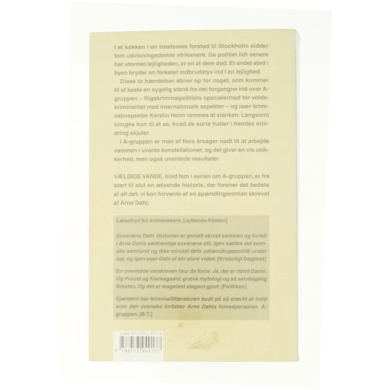 Vældige vande af Arne Dahl fra Bog