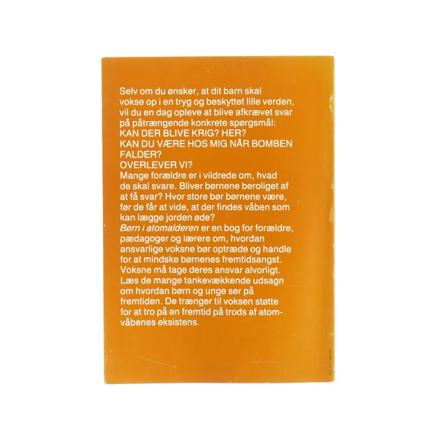 Børn i atomalderen af Magne Raundalen og Tora Synøve Randalen