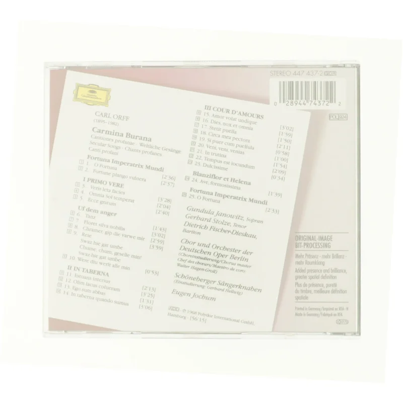 Carmina Burana (CD) fra DVD
