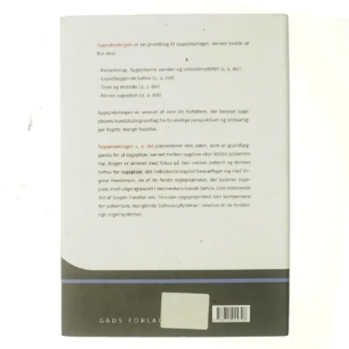 Sygeplejebogen. Bind 1, 2. del, Grundlæggende behov (Bog)