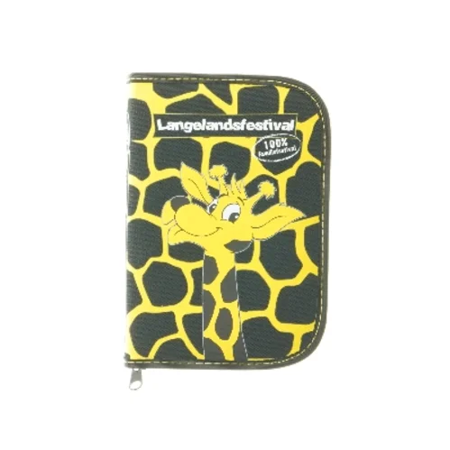 Sammenklappelig pung med girafmotiv fra Langelandsfestival (str. 19x13x2,5 cm)