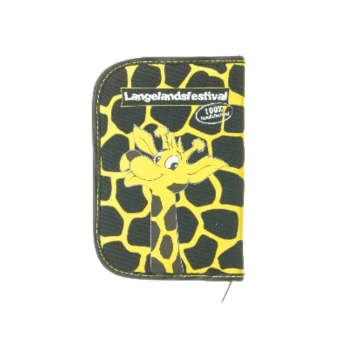 Sammenklappelig pung med girafmotiv fra Langelandsfestival (str. 19x13x2,5 cm)
