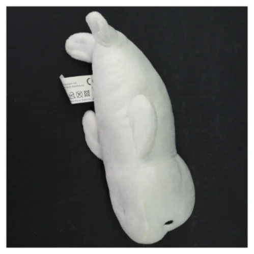 Hvid tøjdyrsæl fra Zoo København (str. 20 x 8 cm)