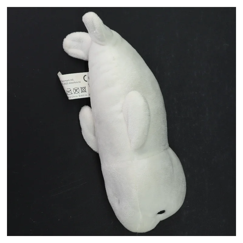 Hvid tøjdyrsæl fra Zoo København (str. 20 x 8 cm)