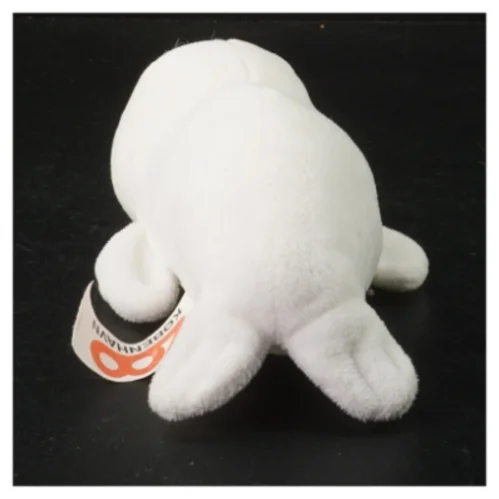 Hvid tøjdyrsæl fra Zoo København (str. 20 x 8 cm)