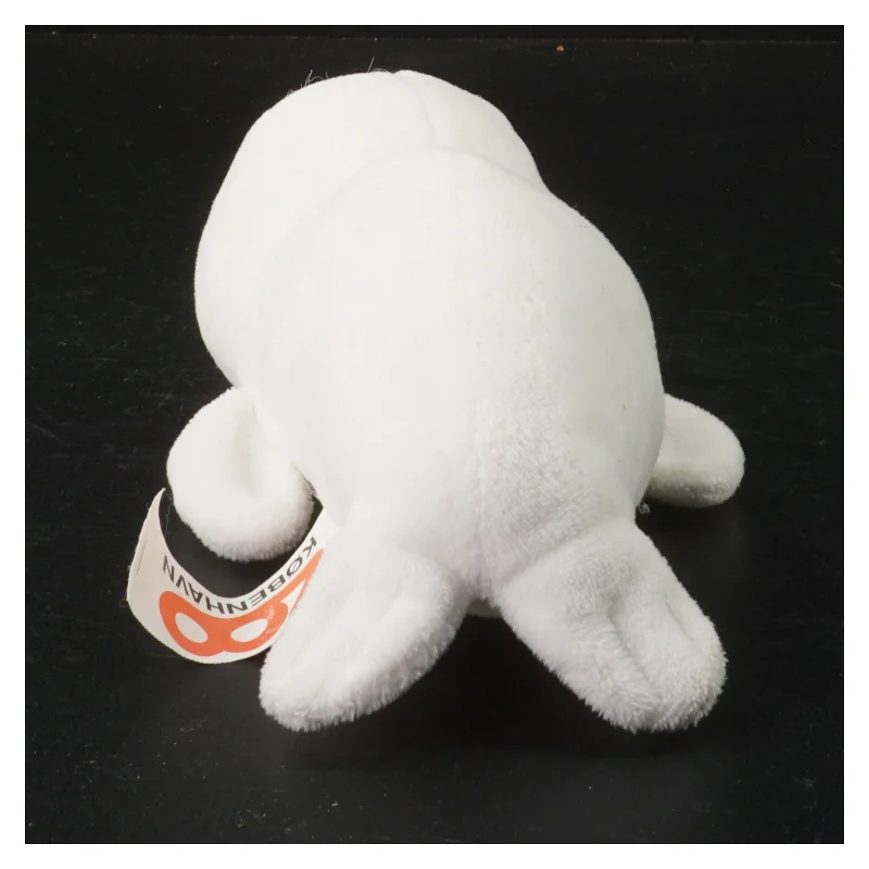 Hvid tøjdyrsæl fra Zoo København (str. 20 x 8 cm)