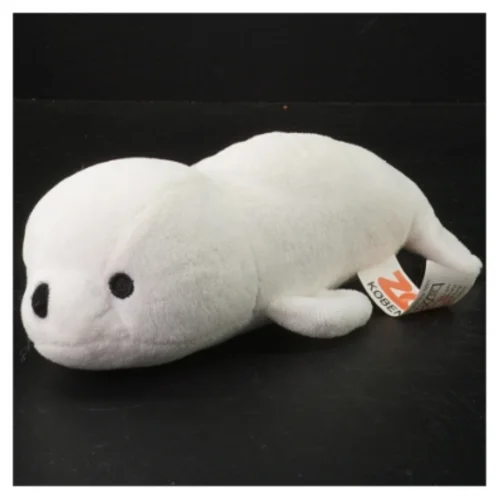 Hvid tøjdyrsæl fra Zoo København (str. 20 x 8 cm)