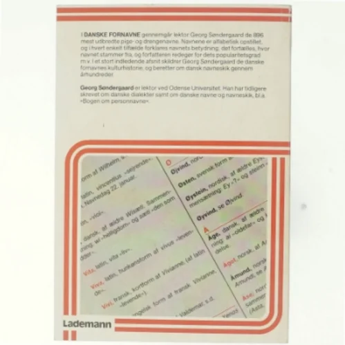 Danske Fornavne af Georg Søndergaard