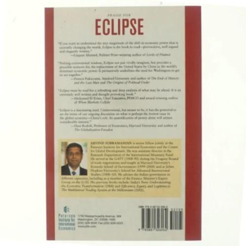 Eclipse : living in the shadow of China's economic dominance af Arvind Subramanian (Bog)