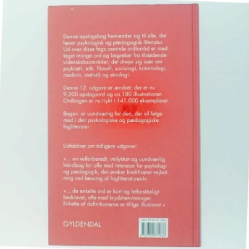 Psykologisk-pædagogisk ordbog (Bog)