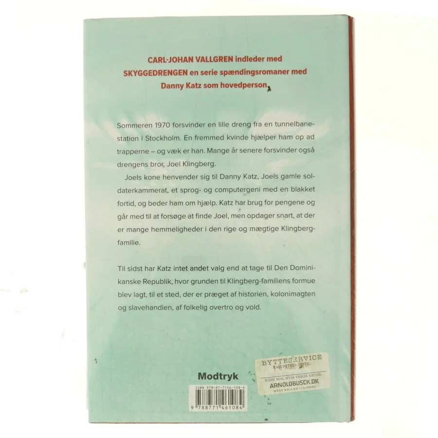 Skyggedrengen af Carl-Johan Vallgren (Bog)