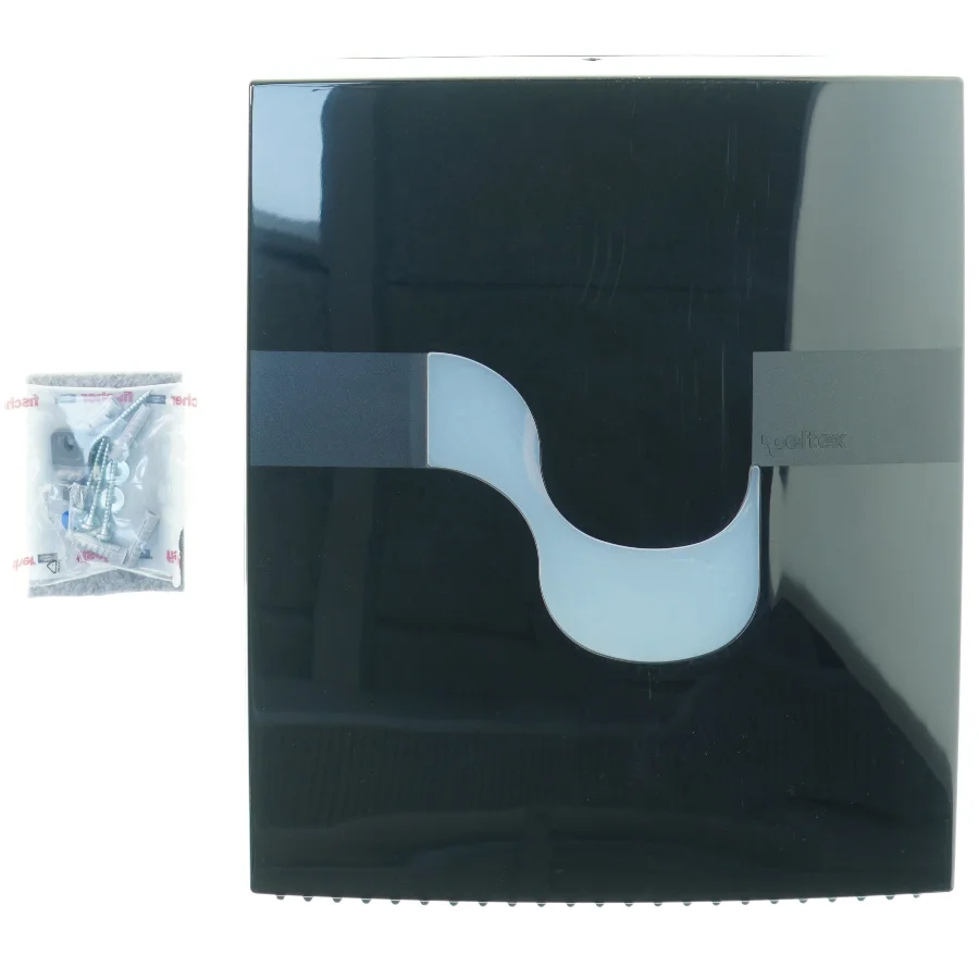 Dispenser jumbo toilet paper mega mini 9 2 2 0 0 black fra Celtex (str. 39 x 33 x 13 cm)