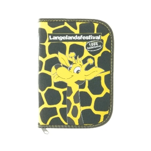 Pung med girafmotiv fra Langelandsfestival (str. 19x13x2,5 cm)