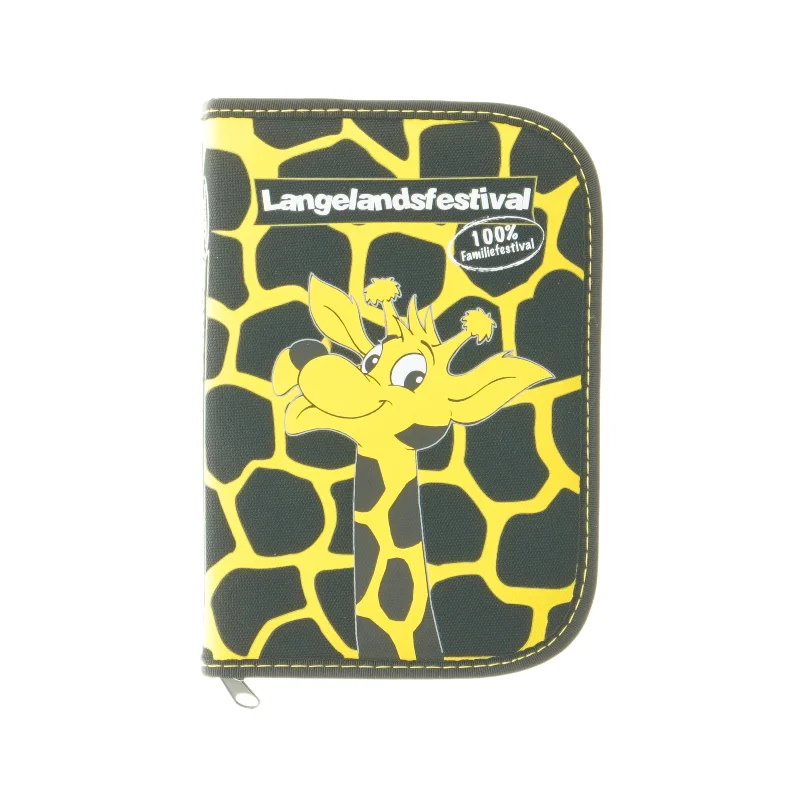 Pung med girafmotiv fra Langelandsfestival (str. 19x13x2,5 cm)