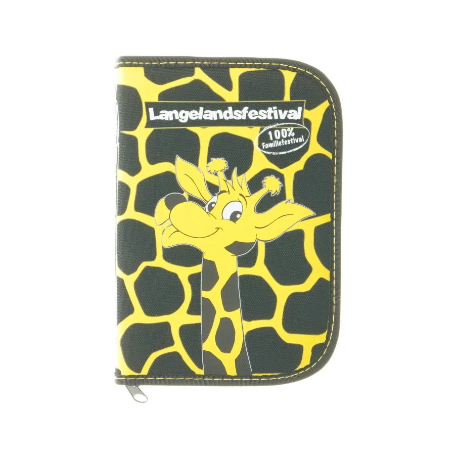 Pung med girafmotiv fra Langelandsfestival (str. 19x13x2,5 cm)