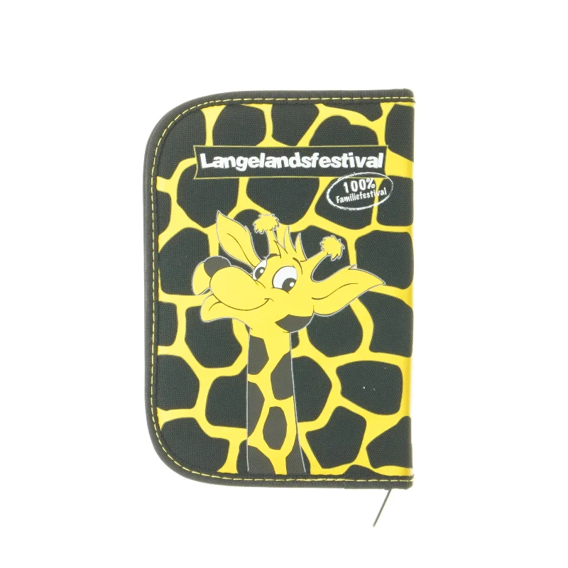 Pung med girafmotiv fra Langelandsfestival (str. 19x13x2,5 cm)
