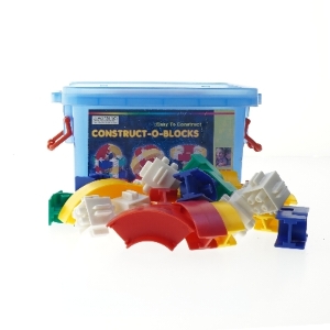 Construct-O-Blocks, Legetøjs byggesæt (str. 12x18x12 cm)